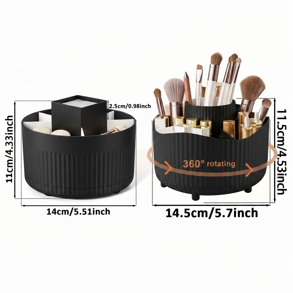 Dimensions Image – Both Organizers Black