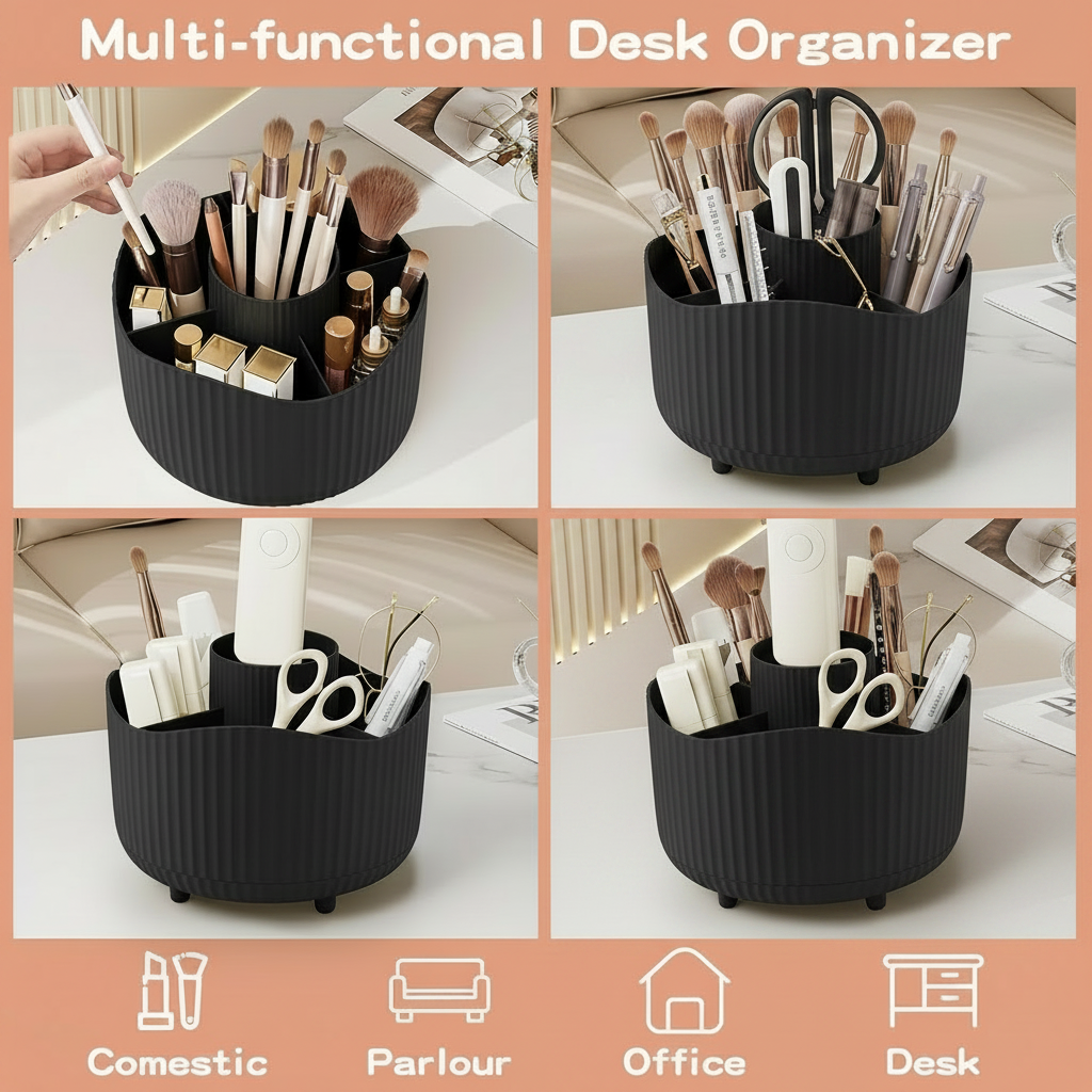 Top Right Panel – Black Organizer